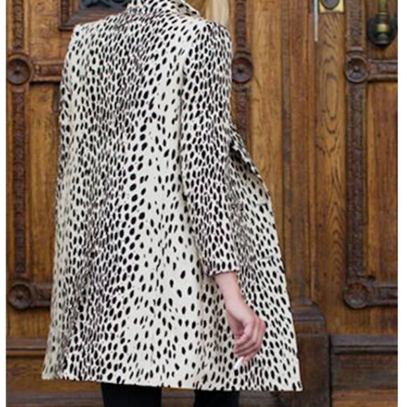 Emerson Fry Leopard Wingtip Coat - Picture 2 of 15